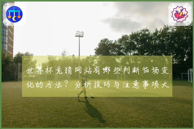世界杯竞猜网站有哪些判断临场变化的方法?分析技巧与注意事项大全